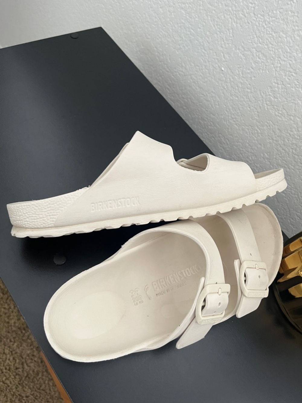 Birkenstock Arizona EVA Sandals in Off-White - Picture 6 of 8